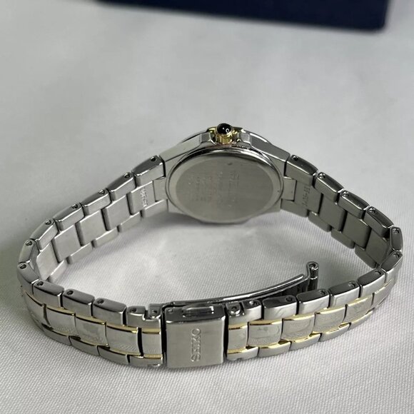 Seiko Coutura Womens Watch 7N82-0CA0 MOP Dial Two Tone Sapphire Crystal 25mm - Picture 6 of 10